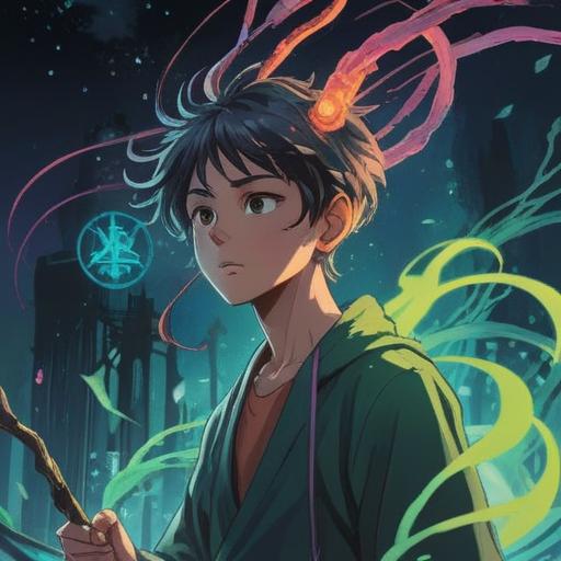 A mystical scene depicting a person with a softly illuminated left ear, surrounded by ethereal wisps of energy, representing spiritual signs, vibrant colors, serene expression, nature elements in the background, hints of intuition and introspection, immersive atmosphere, 4k