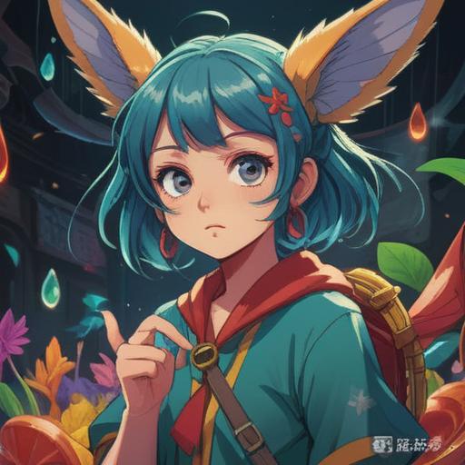 A conceptual illustration depicting a lucky charm associated with the feeling of itchiness in the left ear, vibrant and whimsical design, an ear with sparkling elements, surrounded by symbols of good fortune such as four-leaf clovers and horseshoes, playful colors, magical aura, imaginative background, 4k