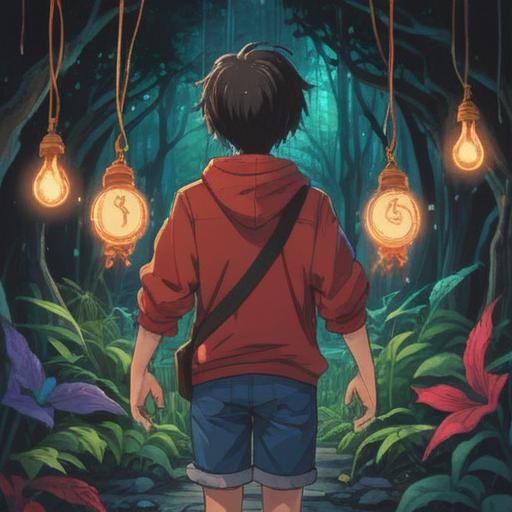 A serene illustration depicting a person with their hand on their lower left back, surrounded by a warm, glowing light, symbols of healing and spirituality like mandalas and lotus flowers, a peaceful expression on their face, an ethereal landscape in the background, soft rays of light filtering through trees, representing positive energy and guidance, vibrant colors, a sense of tranquility and enlightenment, 4k