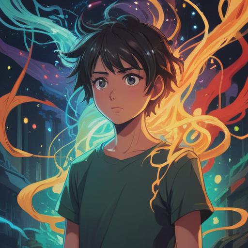 A serene illustration depicting a person experiencing tension in their left shoulder, surrounded by ethereal, light-filled energy, symbolic representations of spiritual awakening, calming natural elements, gentle color palette, tranquil atmosphere, focus on the left shoulder, representation of inner struggles and healing, 4k