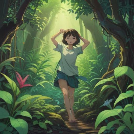 A serene scene depicting a person gently stretching their left shoulder, surrounded by calming elements like soft green plants, a tranquil ambiance, warm sunlight filtering through windows, relaxing colors, emphasis on body movement, soothing atmosphere, health and wellness theme, 4k