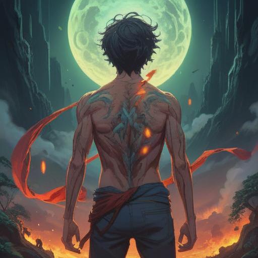 A spiritual interpretation of pain in the left scapula, an ethereal landscape, gentle light emanating from the shoulder area, symbols of healing and energy flow, serene figure meditating, surrounded by nature, representing emotional release and balance, tranquil colors, soft focus, spiritual aura elements, conveying deep introspection and healing, 4k