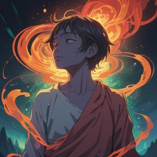 A serene illustration depicting a person holding their left shoulder and neck in discomfort, surrounded by a gentle aura of spiritual energy, ethereal light softly illuminating the scene, symbols of healing and balance in the background, a feeling of introspection and self-care, soothing colors, representing the connection between physical pain and emotional release, tranquil atmosphere, 4k