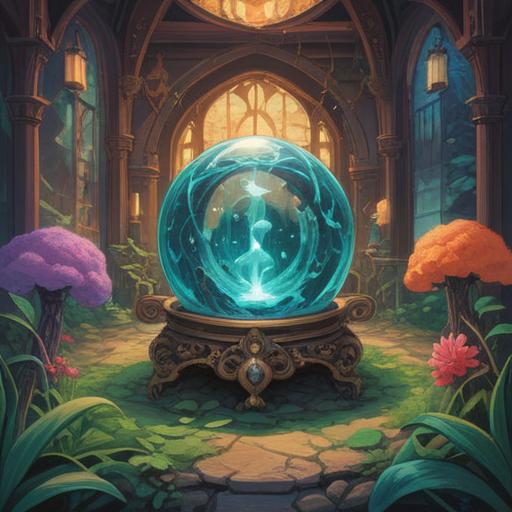 A serene illustration capturing the essence of a lucky charm representing the feeling of the soul's vastness, a radiant crystal orb glimmering with vibrant colors, surrounded by soft clouds and ethereal light, gentle aura emanating from the charm, mystical elements like stars and galaxies, harmonious blend of nature and magic, tranquil atmosphere, 4k