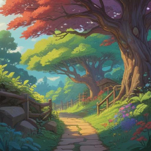 A serene landscape illustrating the concept of the spiritual home of the soul, tranquil nature, soft light filtering through trees, a winding path leading to a peaceful sanctuary, ethereal presence, gentle flowing river, vibrant flowers, harmonious colors, meditative atmosphere, 4k