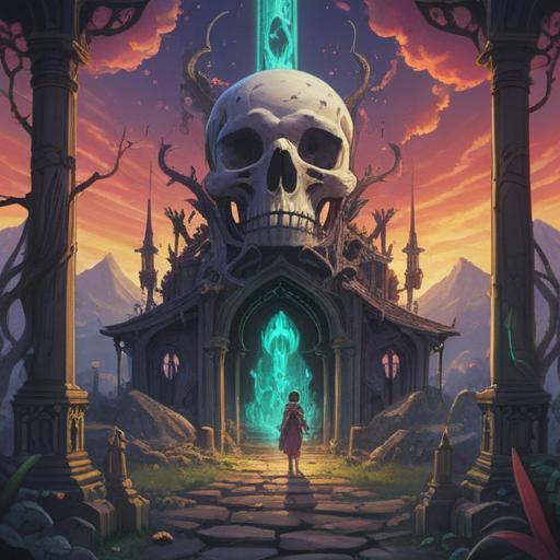 A mystical and serene illustration of a spiritual scene featuring a prominent bone protrusion, surrounded by ethereal light, cultural symbols representing spirituality, soft and harmonious colors, an atmosphere of introspection and enlightenment, detailed textures showcasing the bone's unique shape, a calming natural backdrop, 4k