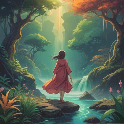 A serene illustration depicting the harmony of mind and body, a tranquil landscape with a meditative figure, surrounded by flowing energy, symbolizing abundance and prosperity, gentle light illuminating the scene, organic elements representing balance, peaceful atmosphere, vibrant colors blending harmoniously, 4k