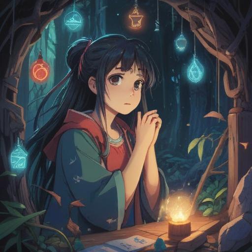 A person holding their left side in pain, surrounded by mystical symbols, ethereal light glowing around them, serene facial expression, natural background, soft focus, emphasizing the connection between physical discomfort and spiritual awareness, harmonious colors, visual representation of spiritual signs