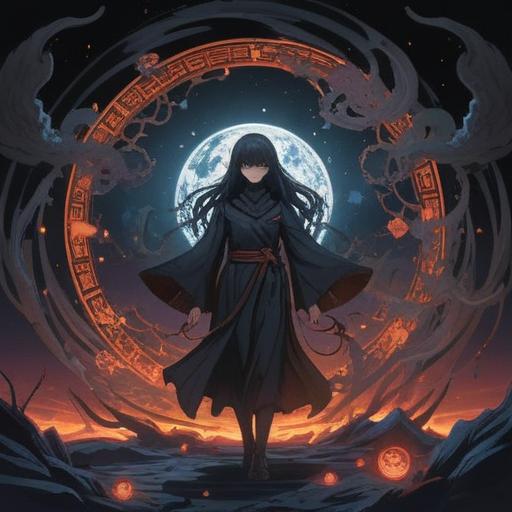 A mysterious scene depicting spiritual signs when feeling a black aura, a shadowy figure surrounded by swirling dark energy, ethereal symbols floating in the air, a dimly lit environment to enhance the ominous atmosphere, subtle hints of light breaking through darkness, intricate details in the aura's texture, conveying a sense of caution and awareness, captivating visual storytelling, 4k