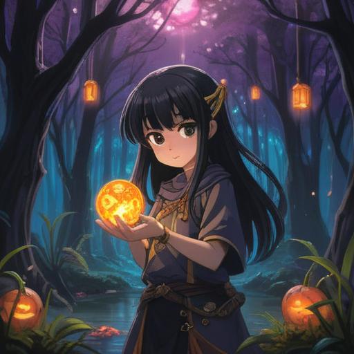 A mystical scene featuring a lucky charm designed to purify a black aura, a glowing amulet surrounded by shimmering light, intricate patterns symbolizing protection, serene atmosphere, ethereal landscape with soft clouds, gentle radiant colors, magical energy swirling around, 4k